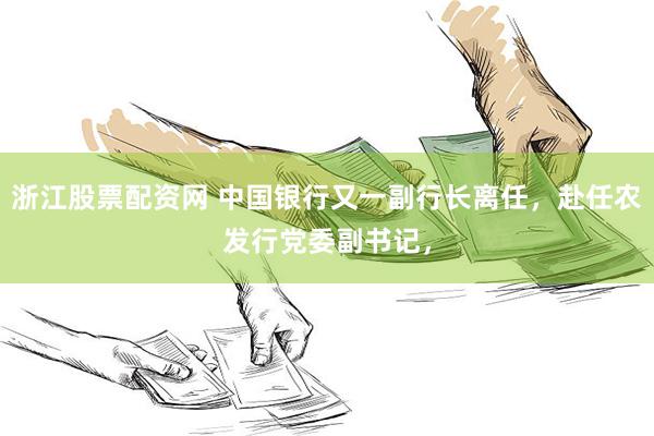 浙江股票配资网 中国银行又一副行长离任，赴任农发行党委副书记，