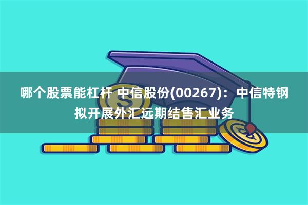 哪个股票能杠杆 中信股份(00267)：中信特钢拟开展外汇远期结售汇业务